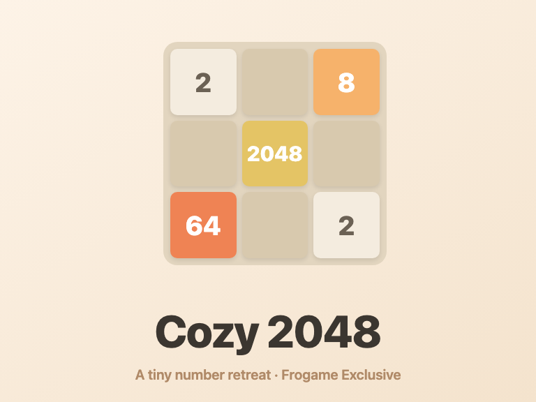 Cozy 2048 game preview