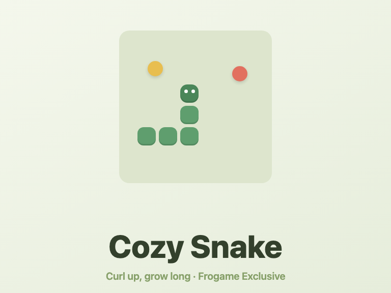 Cozy Snake game preview