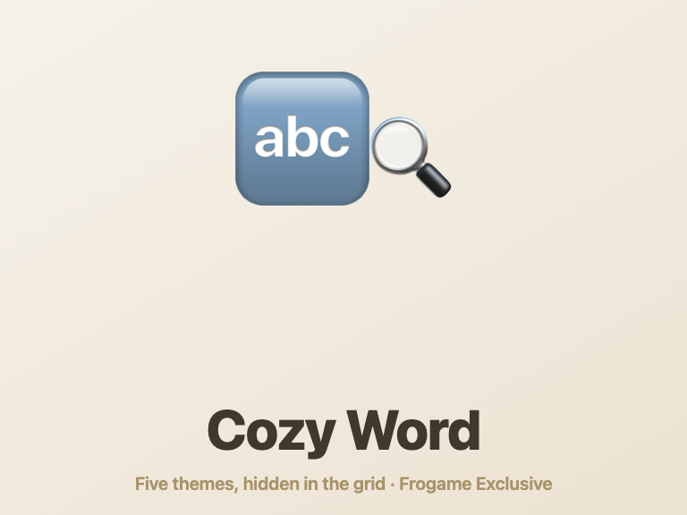 Cozy Word game preview